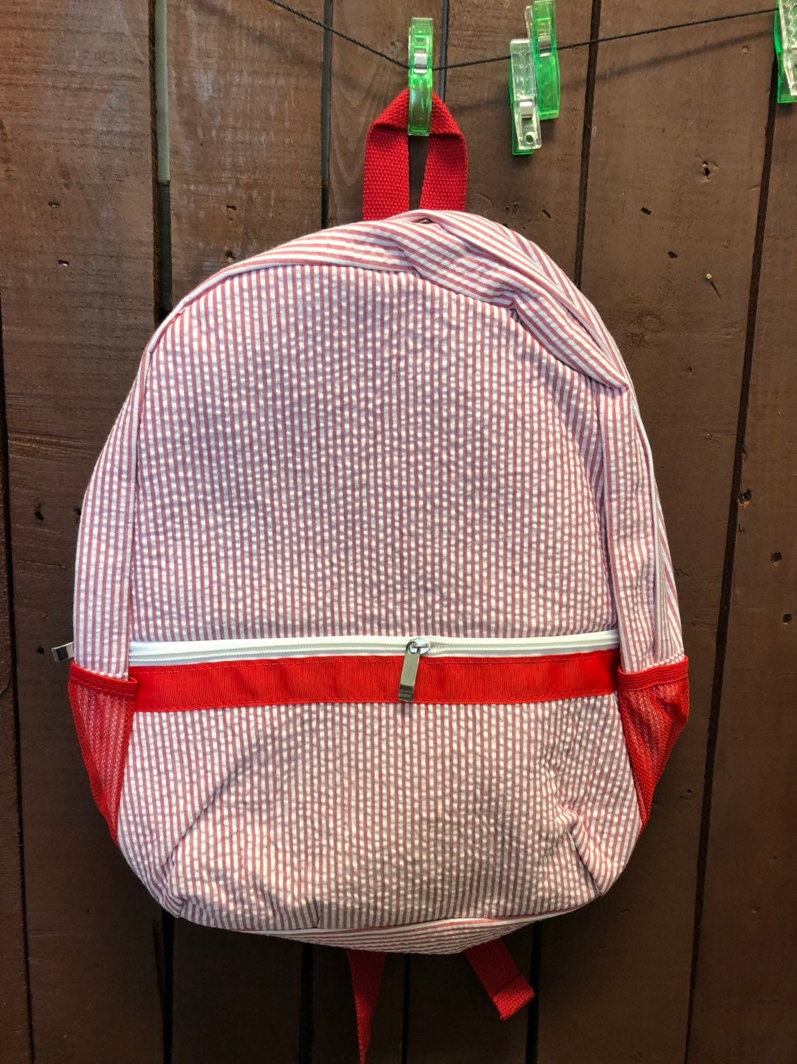 Seersucker Backpack