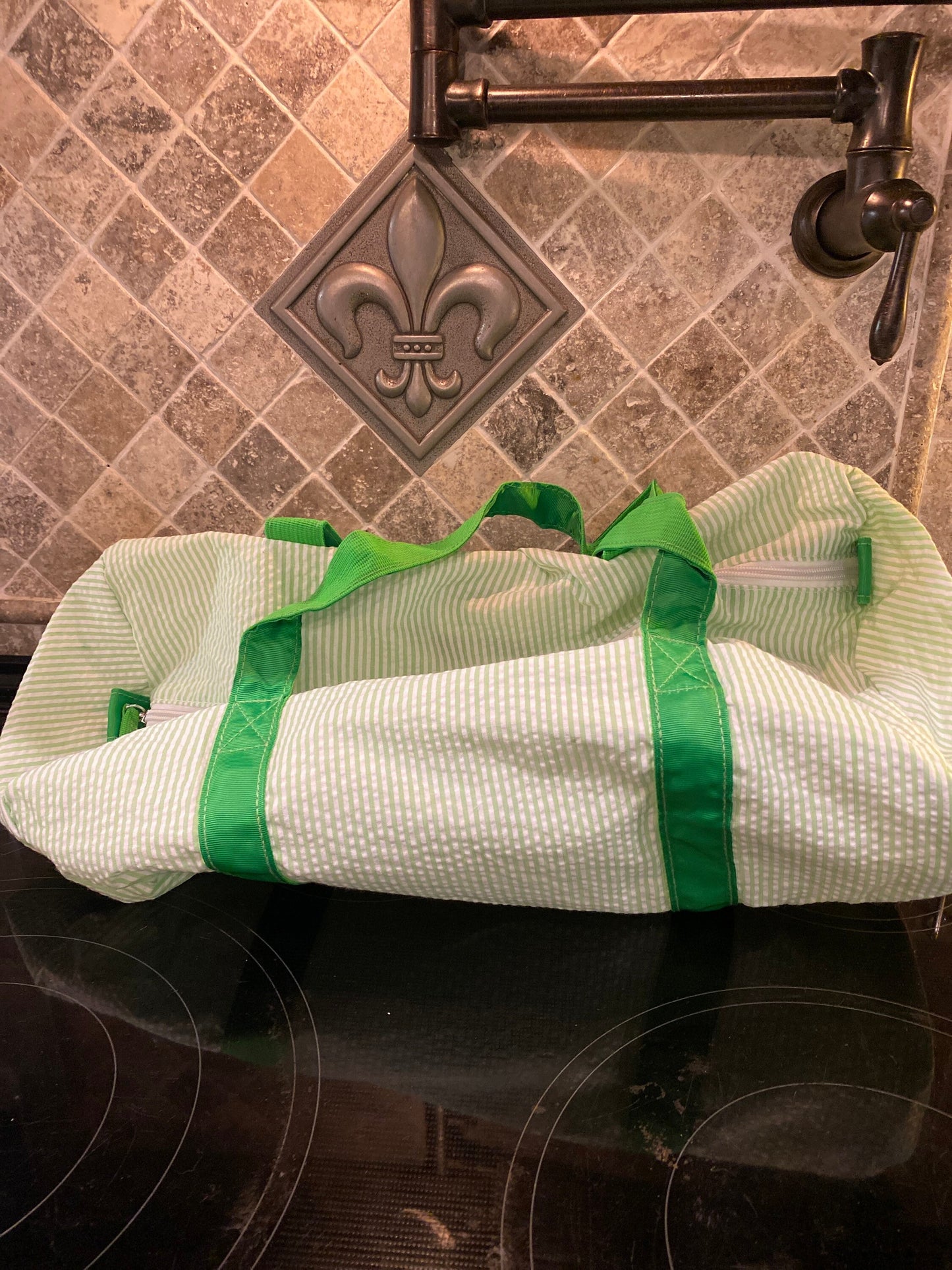 Seersucker Duffel Bag