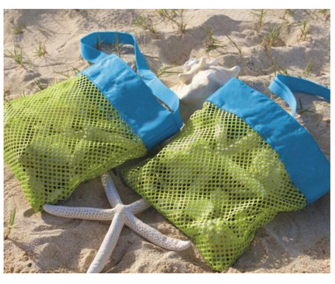 Personalized Mesh Seashell Bags